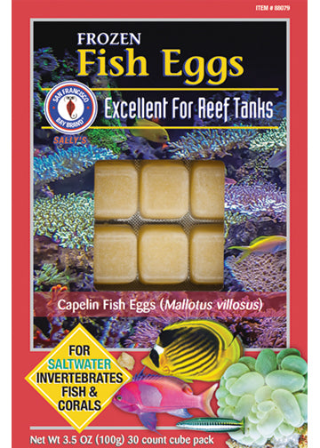 San Francisco Bay Frozen Fish Eggs 3.5oz Cubes