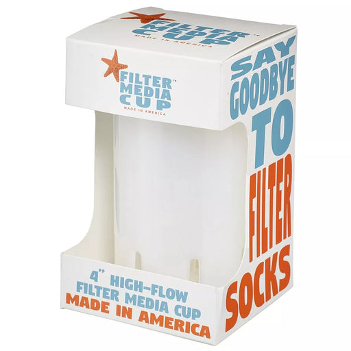 High Flow Flexible Filter Media Cup - 4 inch