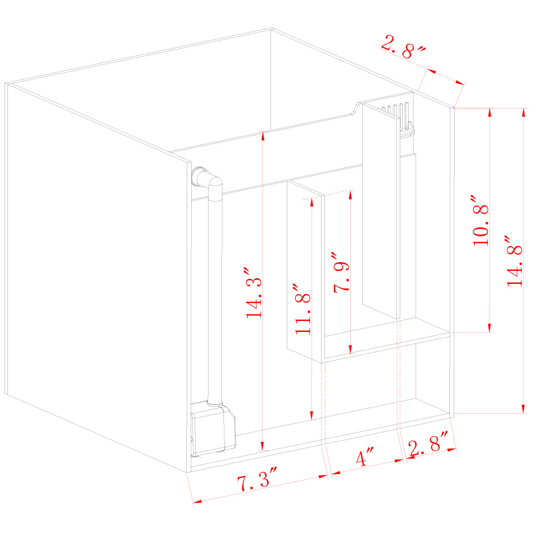 Innovative Marine Fusion 15 AIO Cube Aquarium