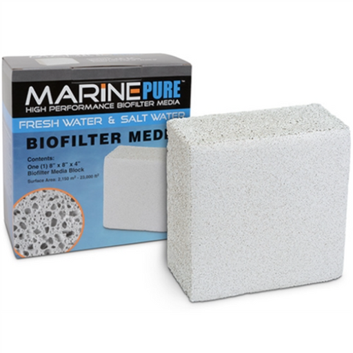 MarinePure Biofilter Media 8"x8"x4" Block